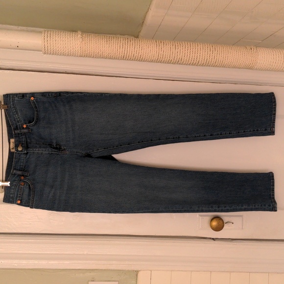 Madewell Denim - New Madewell slim boy blue jeans.  Size 28.  38" long Medium Blue Wash, Premium